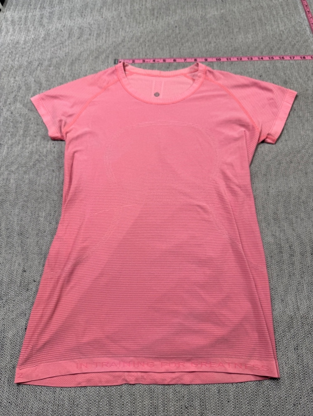 Lululemon Pink Athletic Training Shirt Size 12